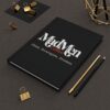 Sleek black MadMen Coffee executive hardcover journal with pen