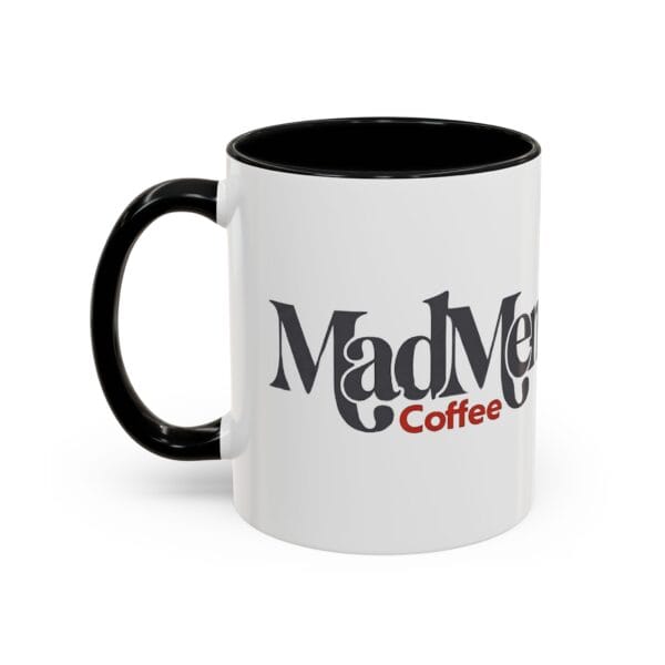 15245943039198253953_2048-3.jpeg Classic 11oz two-tone ceramic coffee mug featuring the MadMen Coffee We Don't Do Decaf tagline