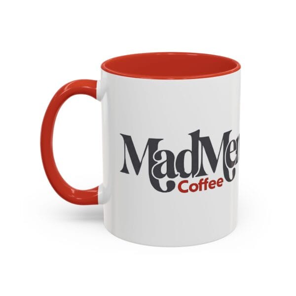 2451912762149772890_2048-3.jpeg Classic 11oz two-tone ceramic coffee mug featuring the MadMen Coffee We Don't Do Decaf tagline