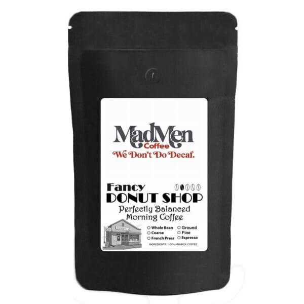 MadMen Coffee Coarse Ground Coffee - Fancy Donut Shop 10 Oz