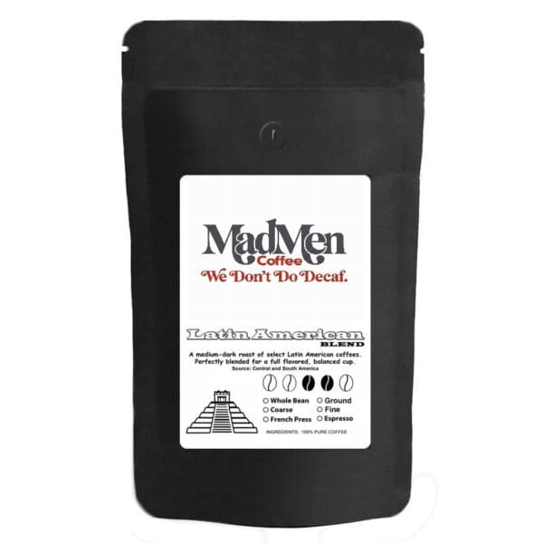 best-coffee-brand-image12.jpg MadMen Coffee Latin American Espresso Coffee - Espresso Grounds 5 LBS
