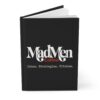 Sleek black MadMen Coffee executive hardcover journal with pen
