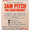 3AM Pitch Dark French Roast coffee bag label styled as a 1960s classified memorandum