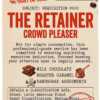 The Retainer Latin American Blend medium roast coffee label designed as an official corporate requisition form